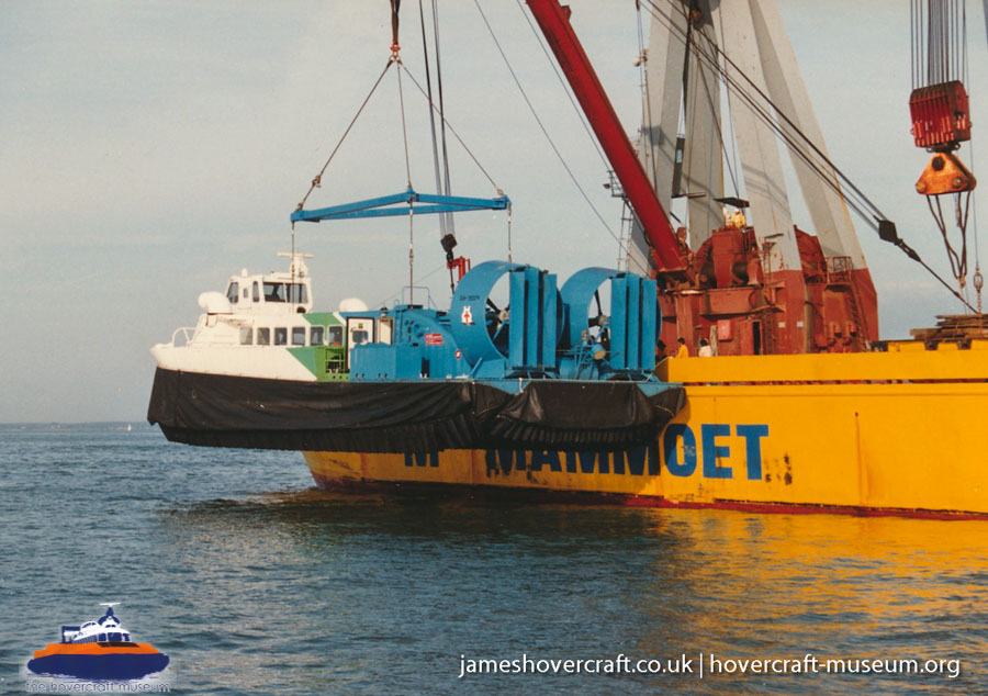 AP1-88 hovercraft with Hoverwest -  (credit: The <a href='http://www.hovercraft-museum.org/' target='_blank'>Hovercraft Museum Trust</a>).
